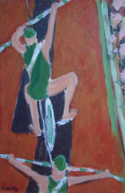 DSC06421 TIGHTROPE CYCLISTS
Acrylic
57x38 cm
1987